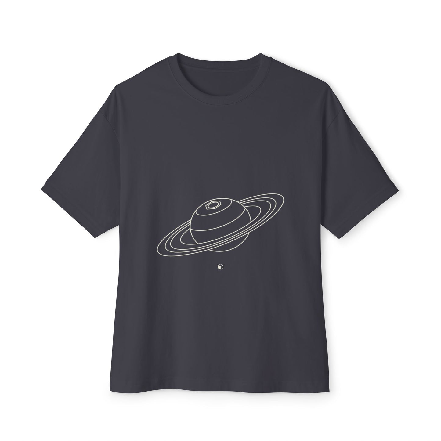Saturn's Hexagon Unisex Oversized Boxy Tee