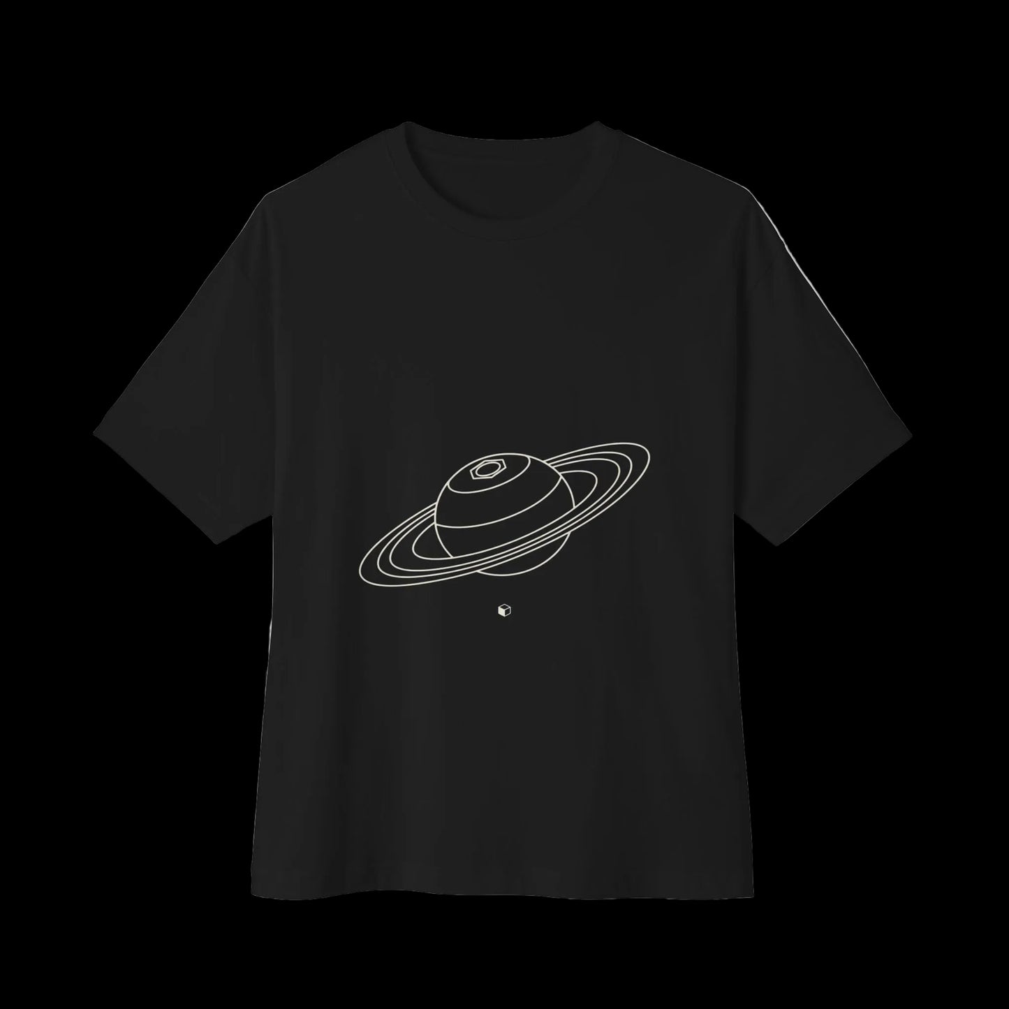 Saturn's Hexagon Unisex Oversized Boxy Tee