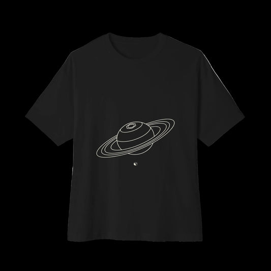 Saturn's Hexagon Unisex Oversized Boxy Tee