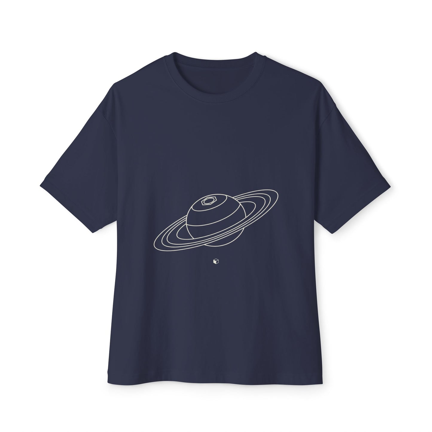 Saturn's Hexagon Unisex Oversized Boxy Tee