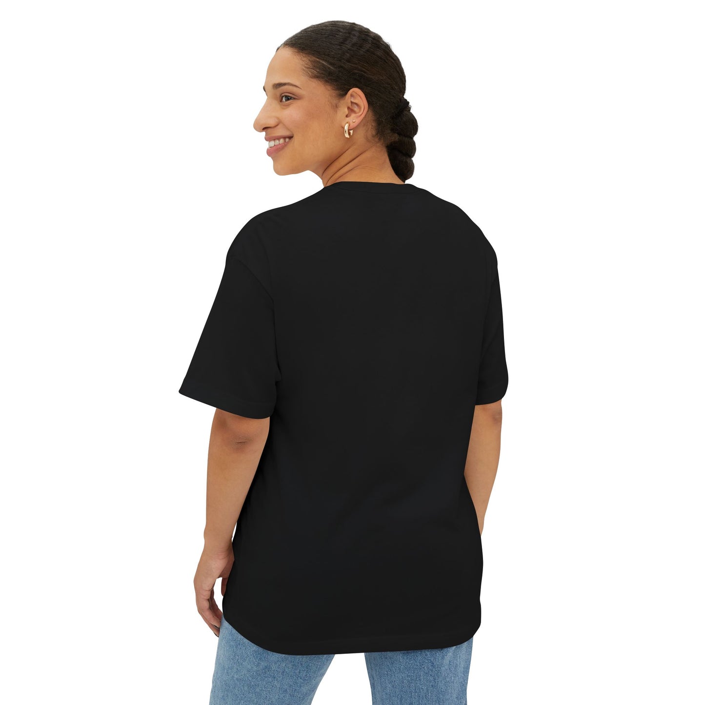 Saturn's Hexagon Unisex Oversized Boxy Tee