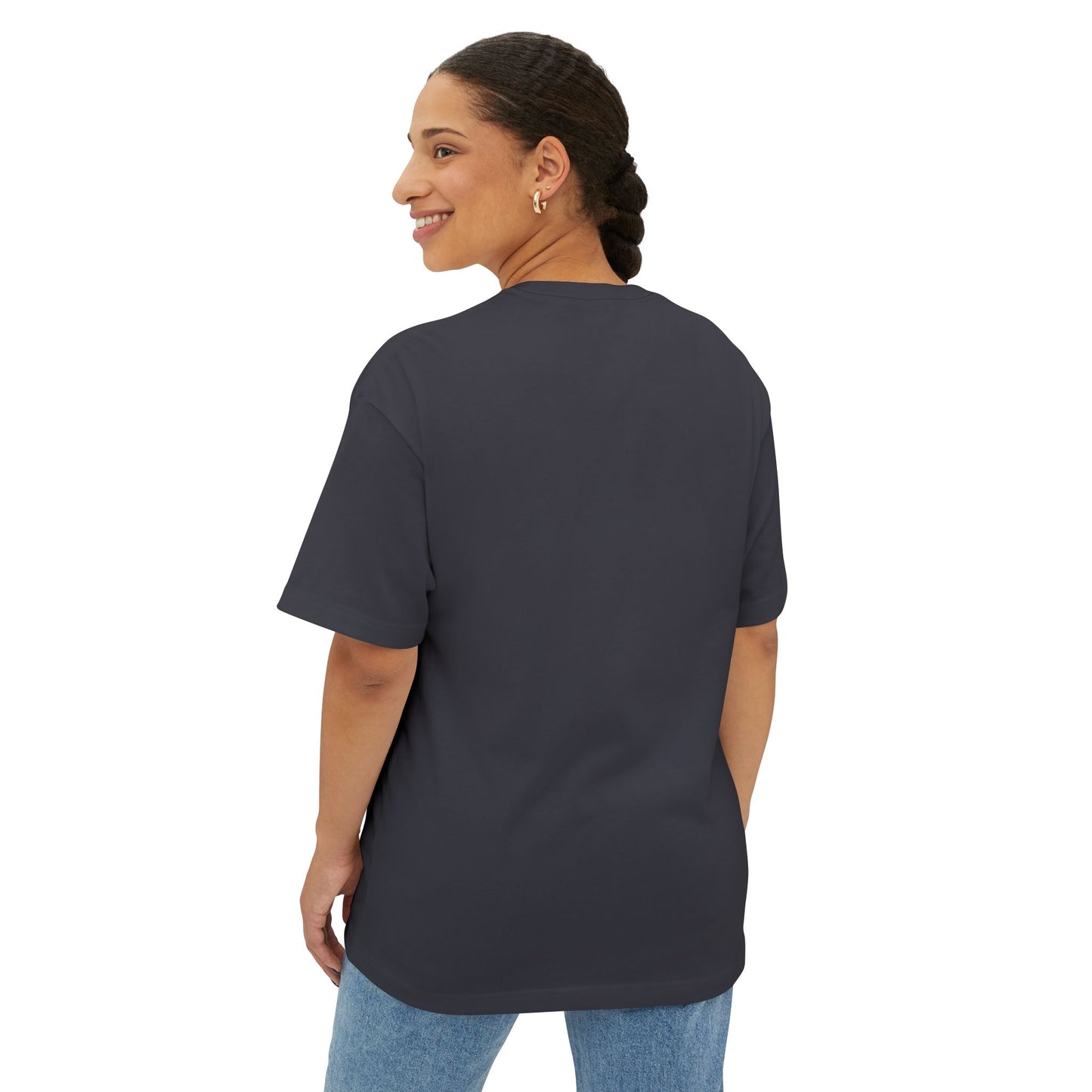 Saturn's Hexagon Unisex Oversized Boxy Tee